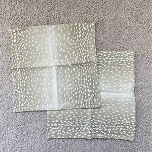 Leopard Print Tan Throw Pillow Covers | Set of 2